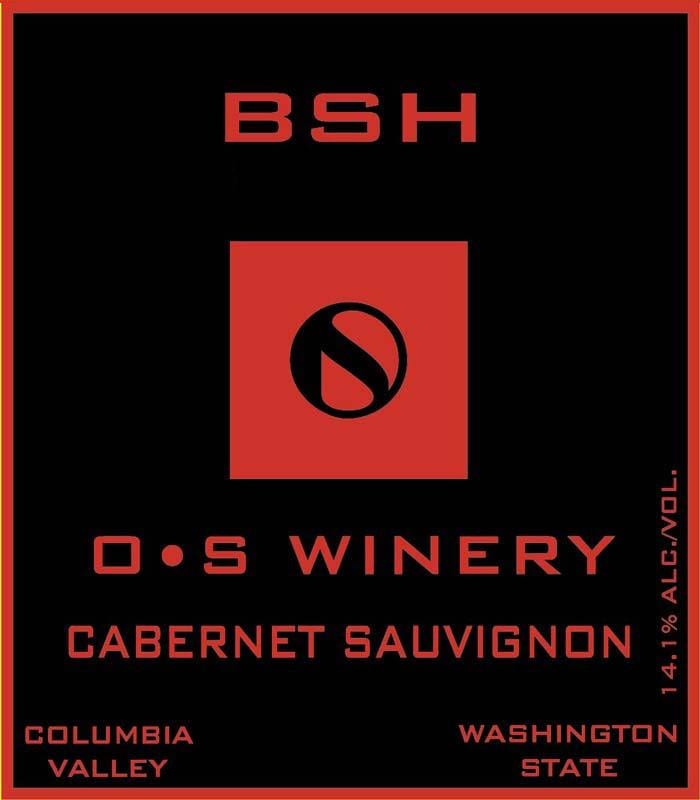 O.S Winery BSH Cabernet Sauvignon 2012 Front Label