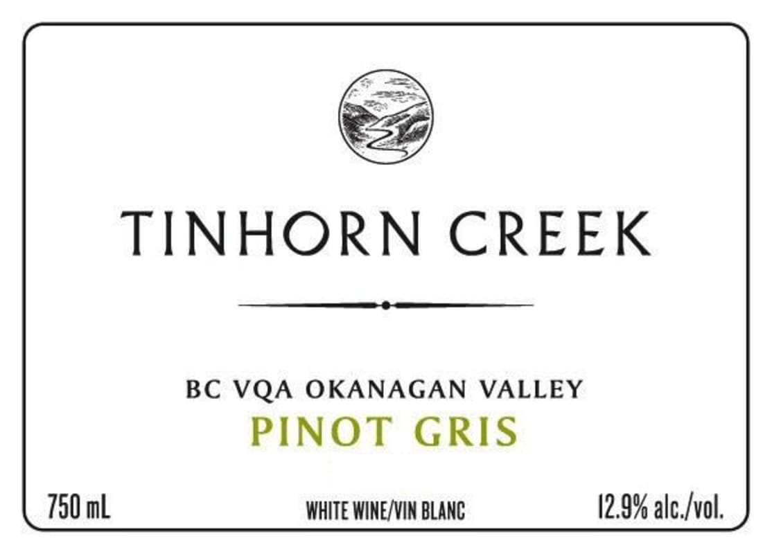 Tinhorn Creek Pinot Gris 2014 Front Label