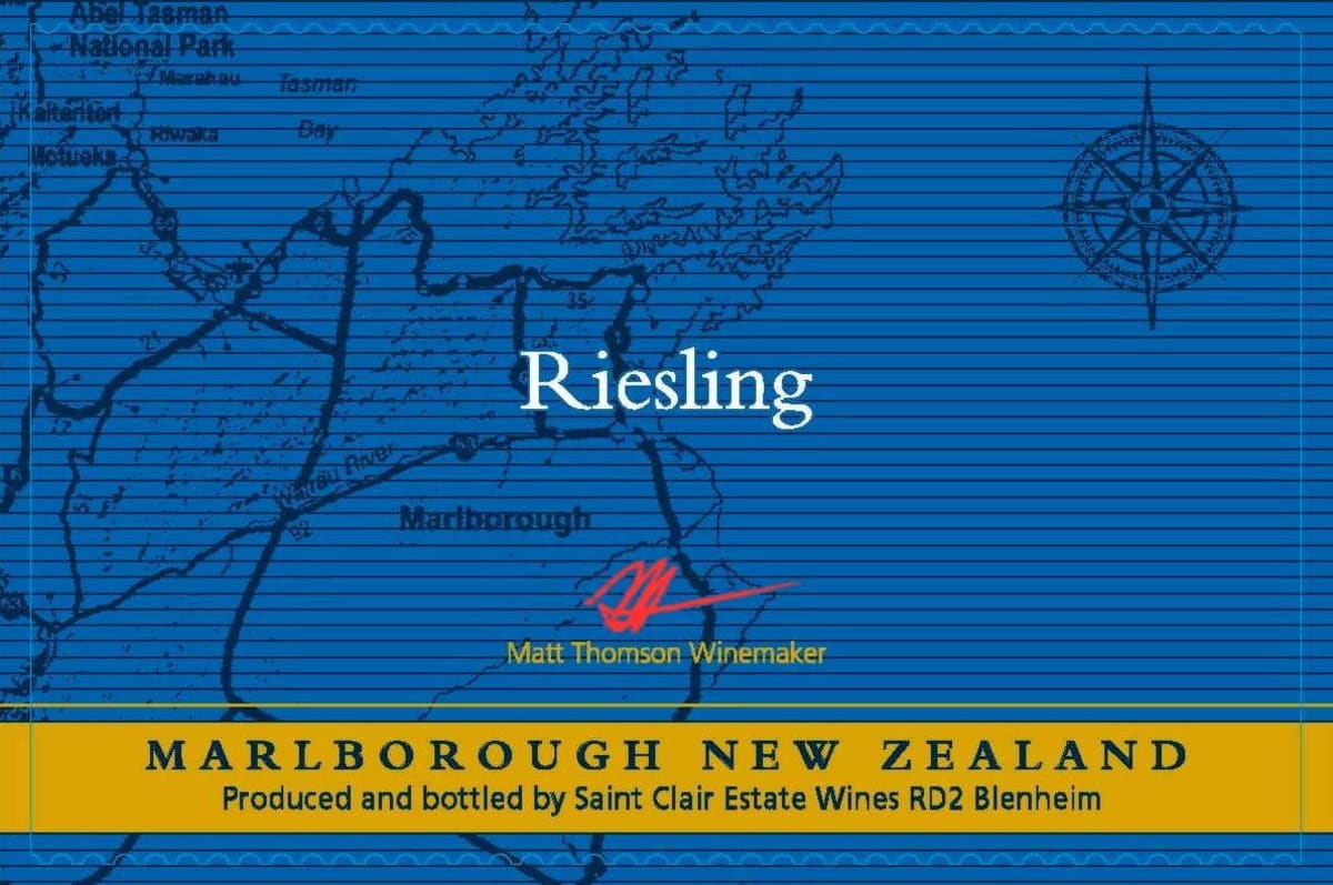 Saint Clair Riesling 2014 Front Label