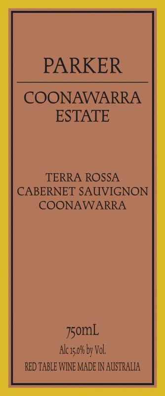 Parker Coonawarra Terra Rossa Cabernet Sauvignon 2014 Front Label