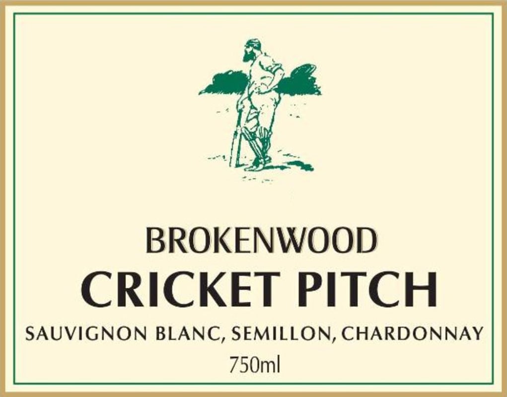 Brokenwood Cricket Pitch White 2014 Front Label