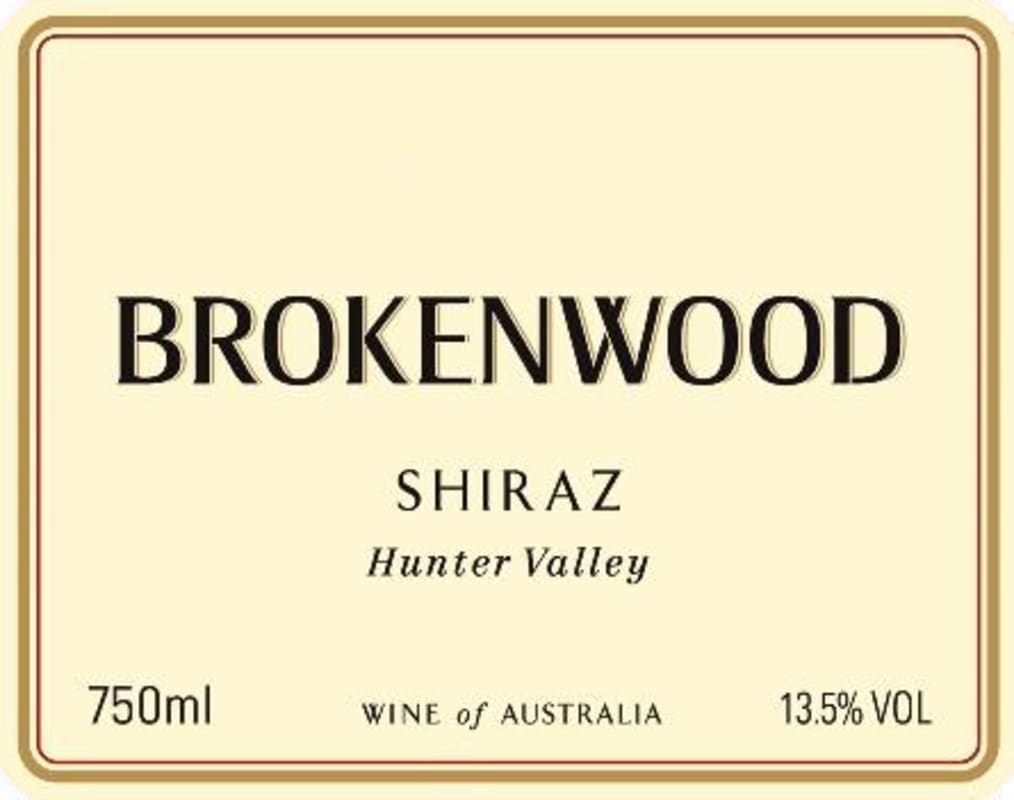 Brokenwood Hunter Valley Shiraz 2014 Front Label