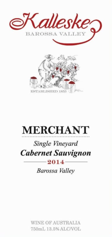 Kalleske Merchant Cabernet Sauvignon 2014 Front Label