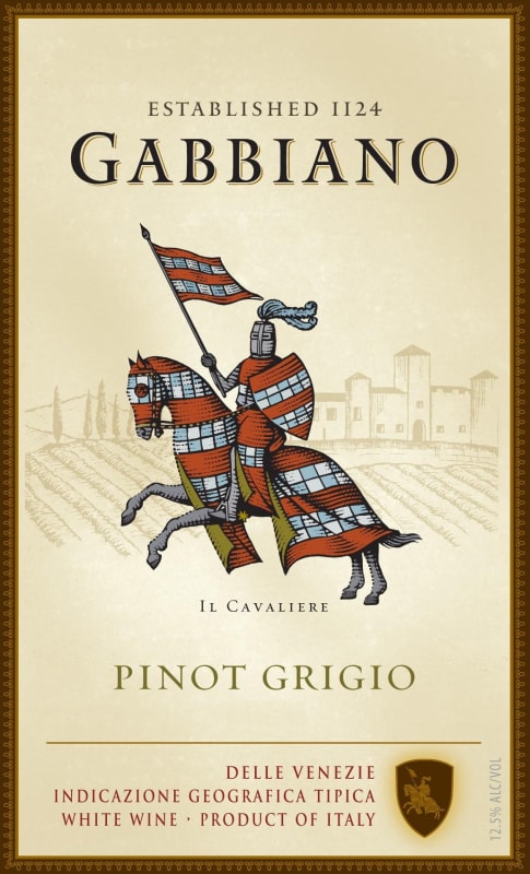 Gabbiano Pinot Grigio 2014 Front Label