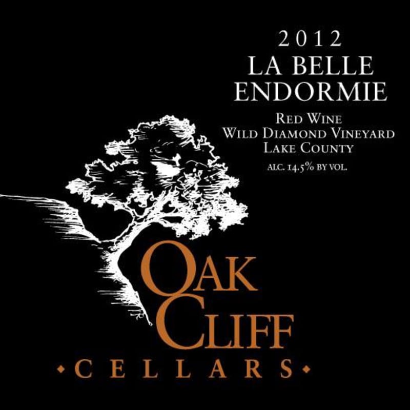 Oak Cliff Cellars Wild Diamond Vineyard La Belle Endormie 2012 Front Label