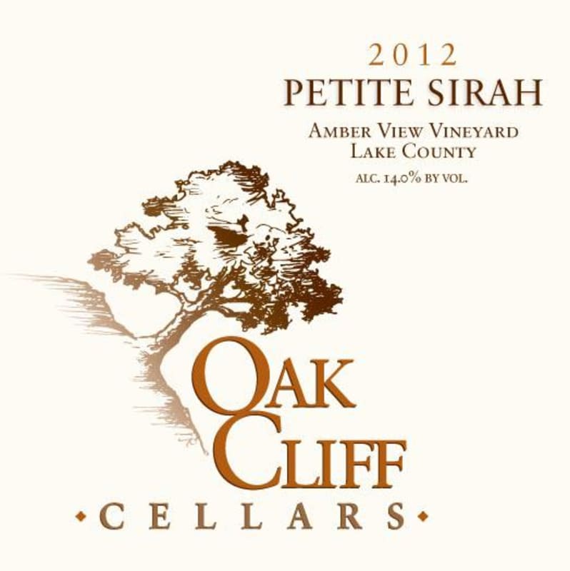 Oak Cliff Cellars Amber View Petite Sirah 2012 Front Label
