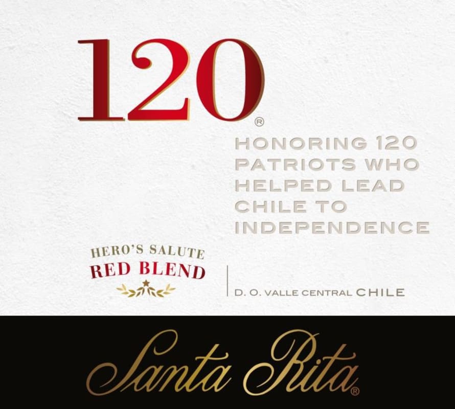 Santa Rita 120 Hero's Salute 2014 Front Label