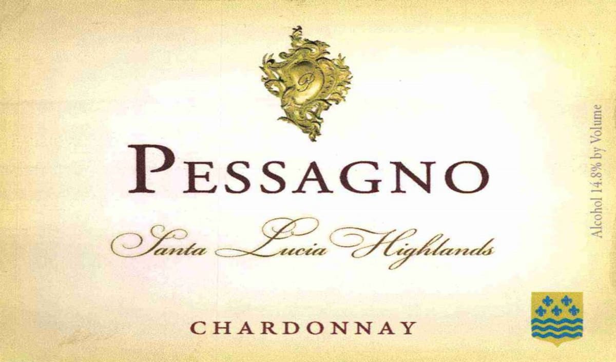 Pessagno Winery Santa Lucia Highlands Chardonnay 2011 Front Label