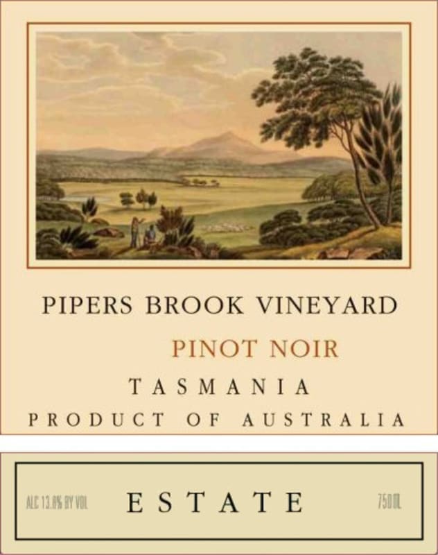 Pipers Brook Vineyard Estate Pinot Noir 2014 Front Label