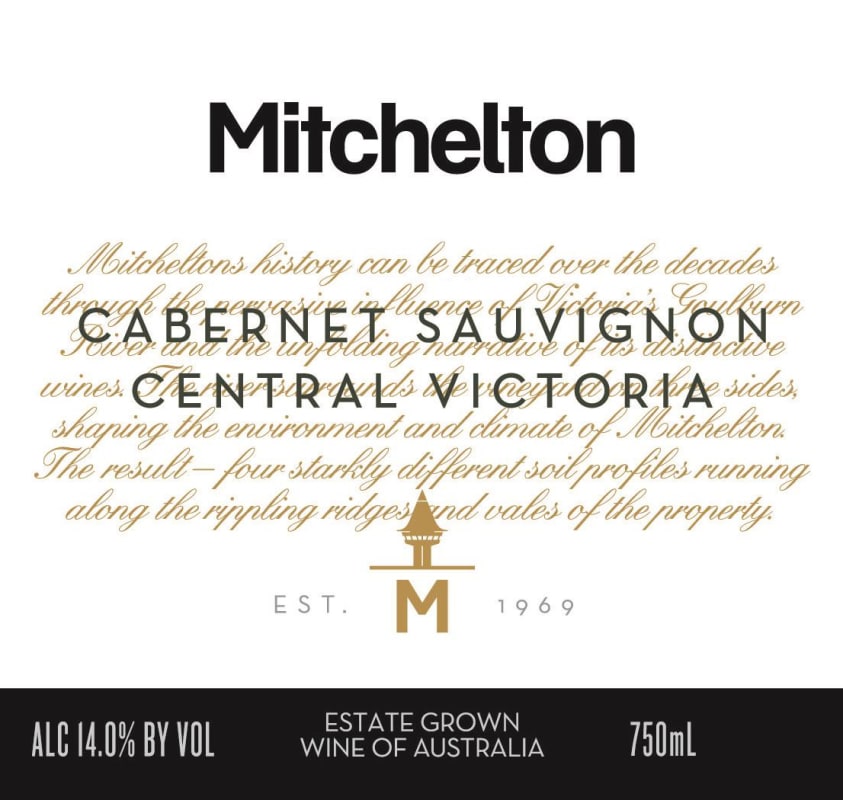 Mitchelton Victoria Cabernet Sauvignon 2014 Front Label