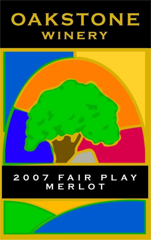 Oakstone Winery Estate Merlot 2007 Front Label