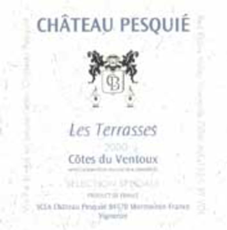 Chateau Pesquie Terrasses Rouge 2000 Front Label