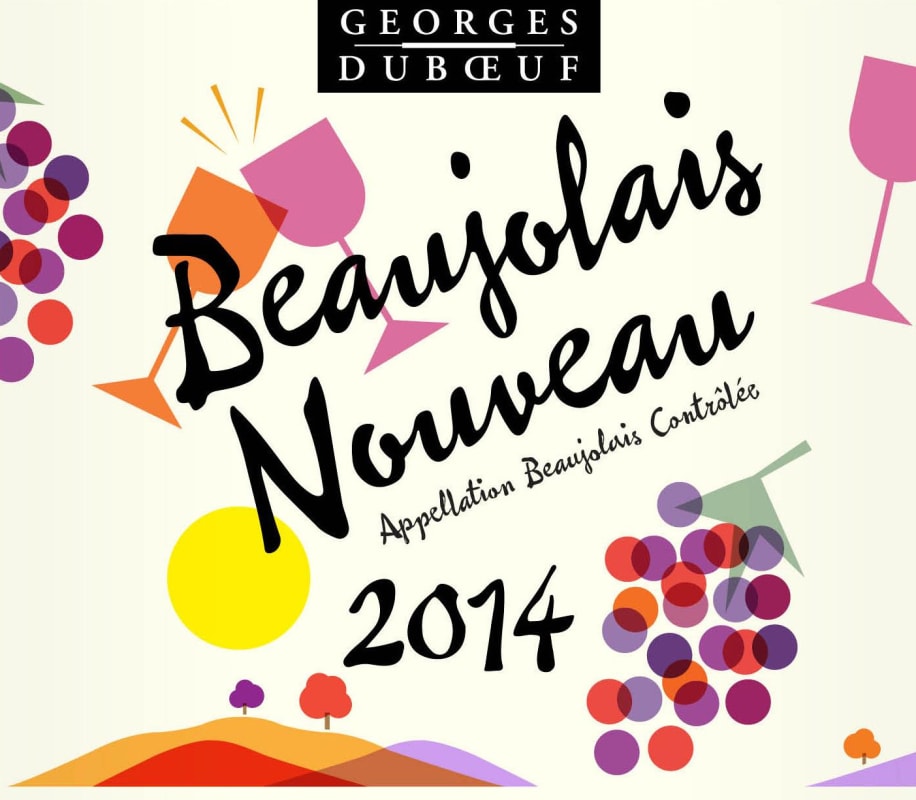 Duboeuf Beaujolais Nouveau 2014 Front Label