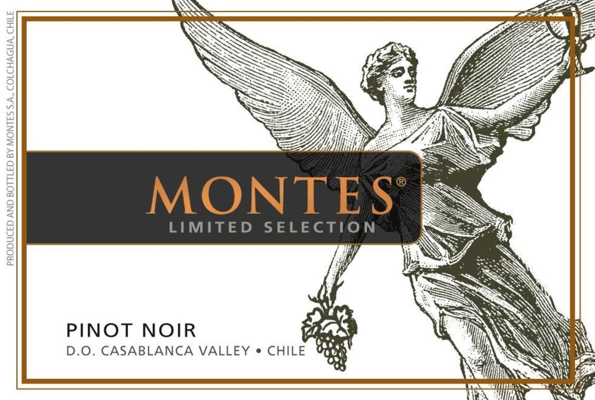 Montes Limited Selection Pinot Noir 2014 Front Label