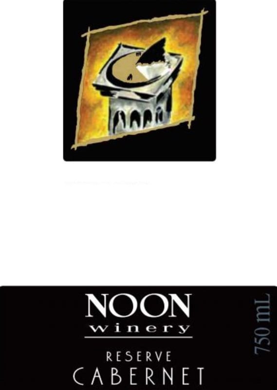 Noon Reserve Cabernet Sauvignon 2014 Front Label