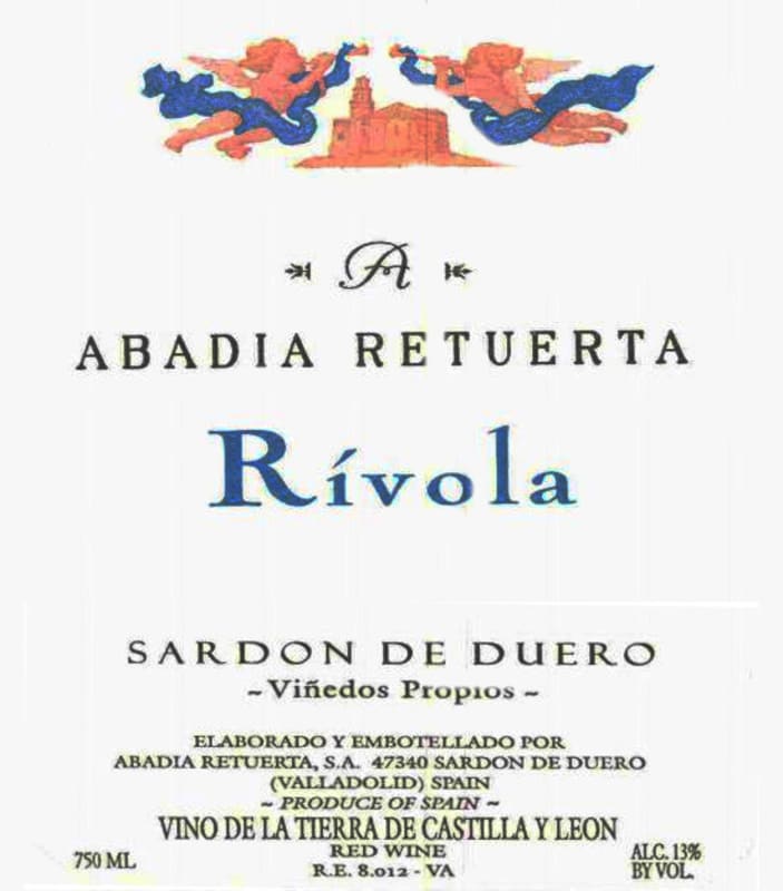 Abadia Retuerta Rivola 2014 Front Label