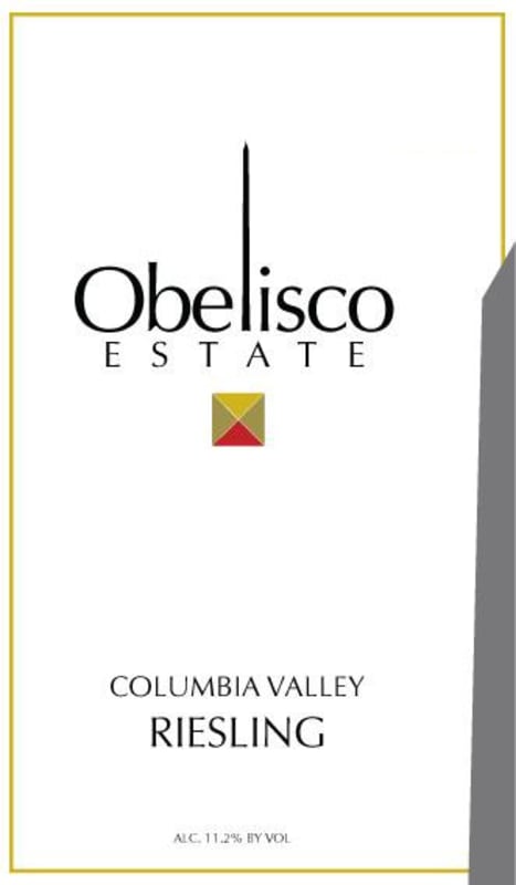 Obelisco Estate Riesling 2013 Front Label