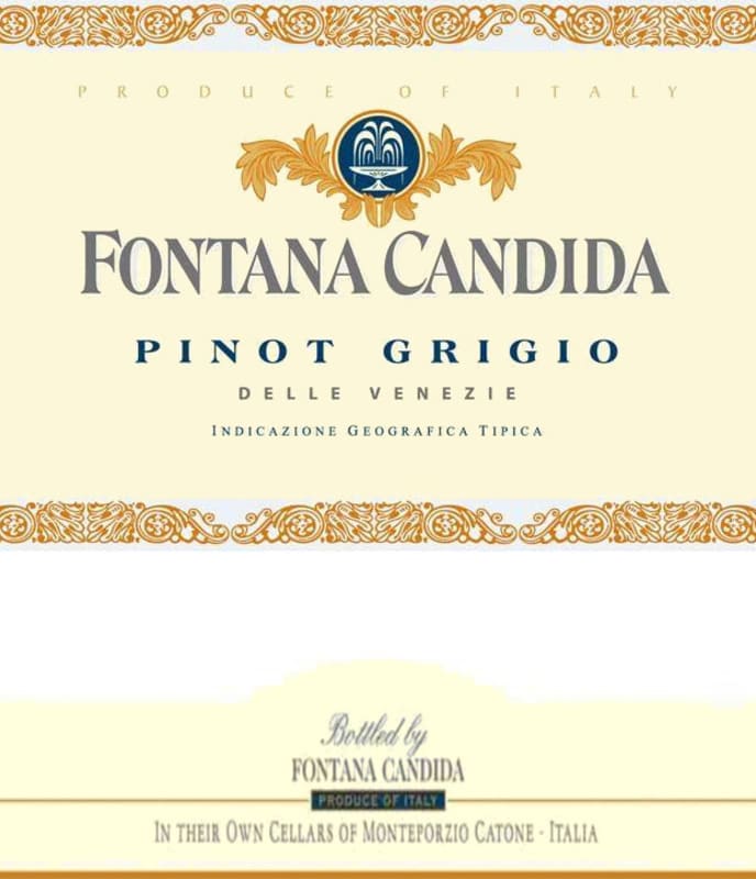 Fontana Candida Pinot Grigio 2014 Front Label
