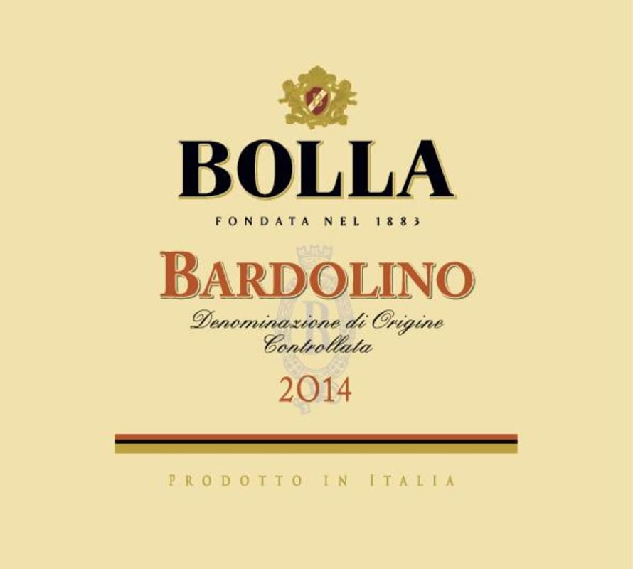 Bolla Bardolino 2014 Front Label