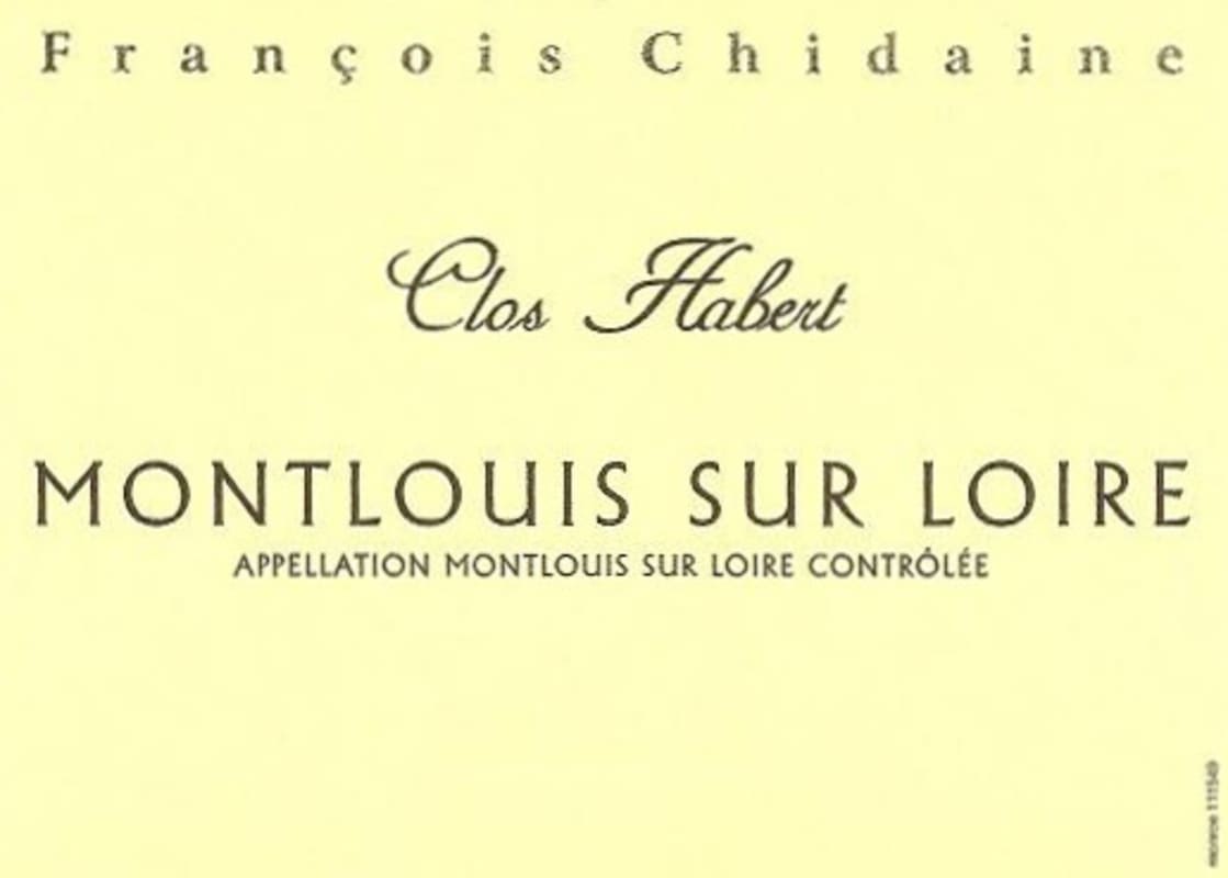 Francois Chidaine Montlouis Clos Habert 2014 Front Label