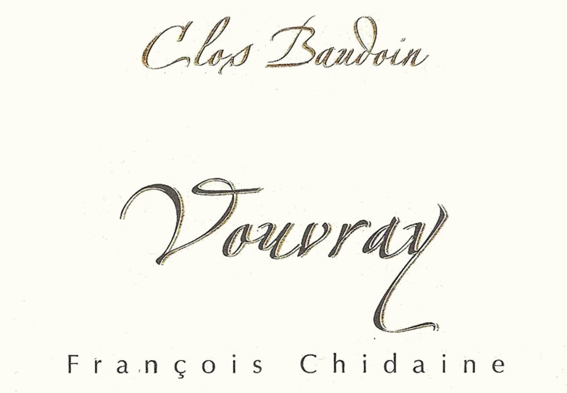 Francois Chidaine Vouvray Clos Baudoin 2014 Front Label