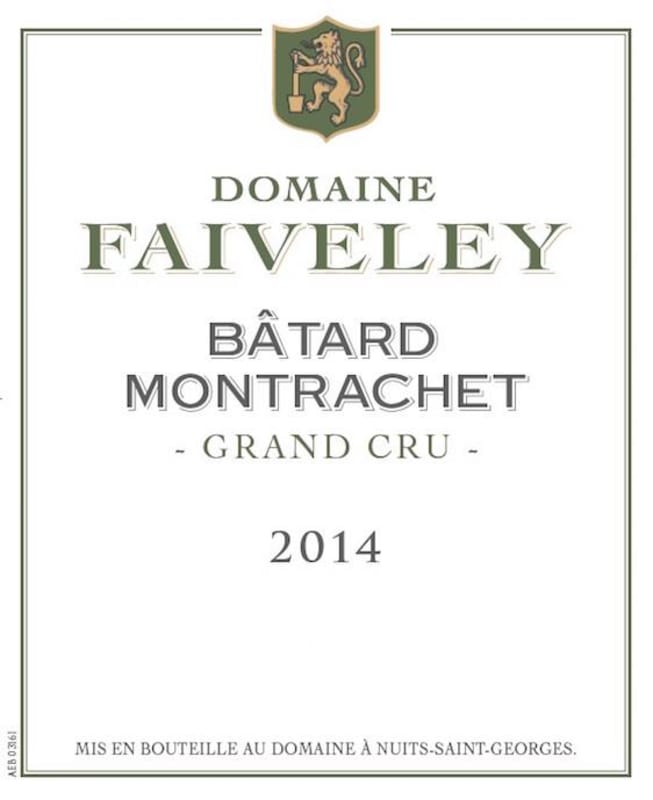 Faiveley Batard-Montrachet Grand Cru 2014 Front Label