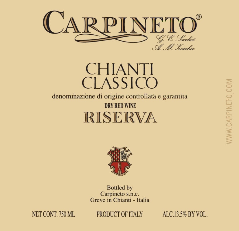 Carpineto Chianti Classico Riserva 2014 Front Label