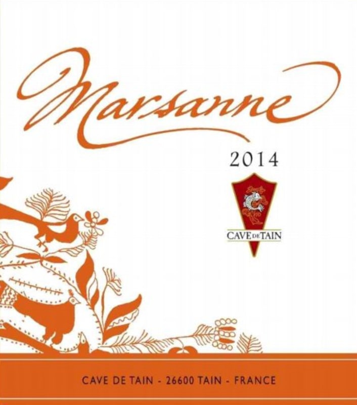 Cave de Tain Marsanne 2014 Front Label