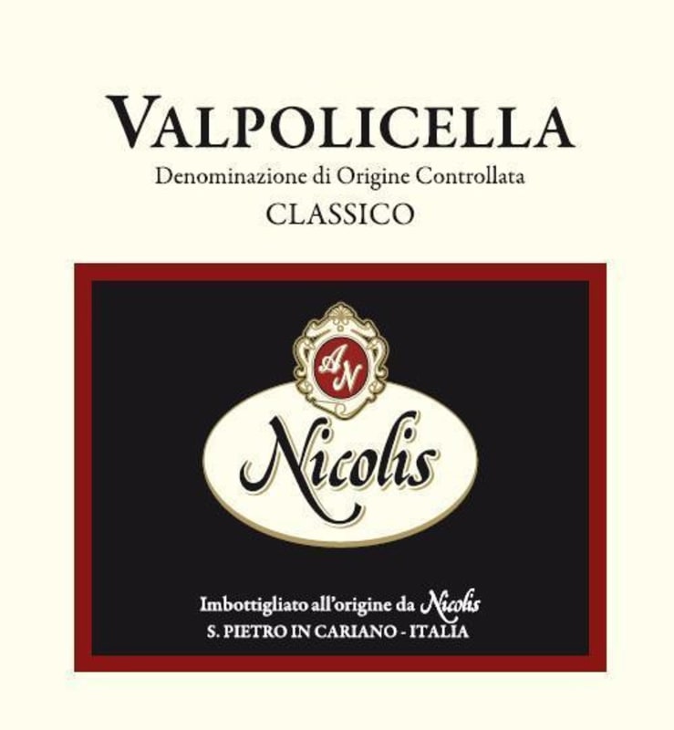 Nicolis Valpolicella 2014 Front Label