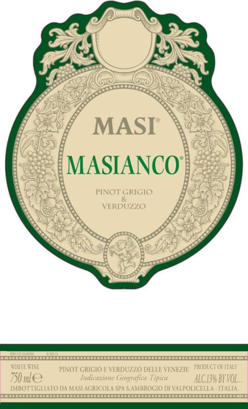 Masi Masianco Pinot Grigio Verduzzo 2014 Front Label