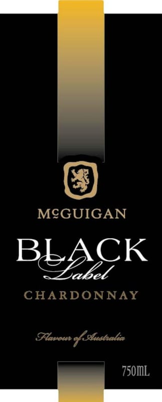 McGuigan Brothers Black Label Chardonnay 2014 Front Label