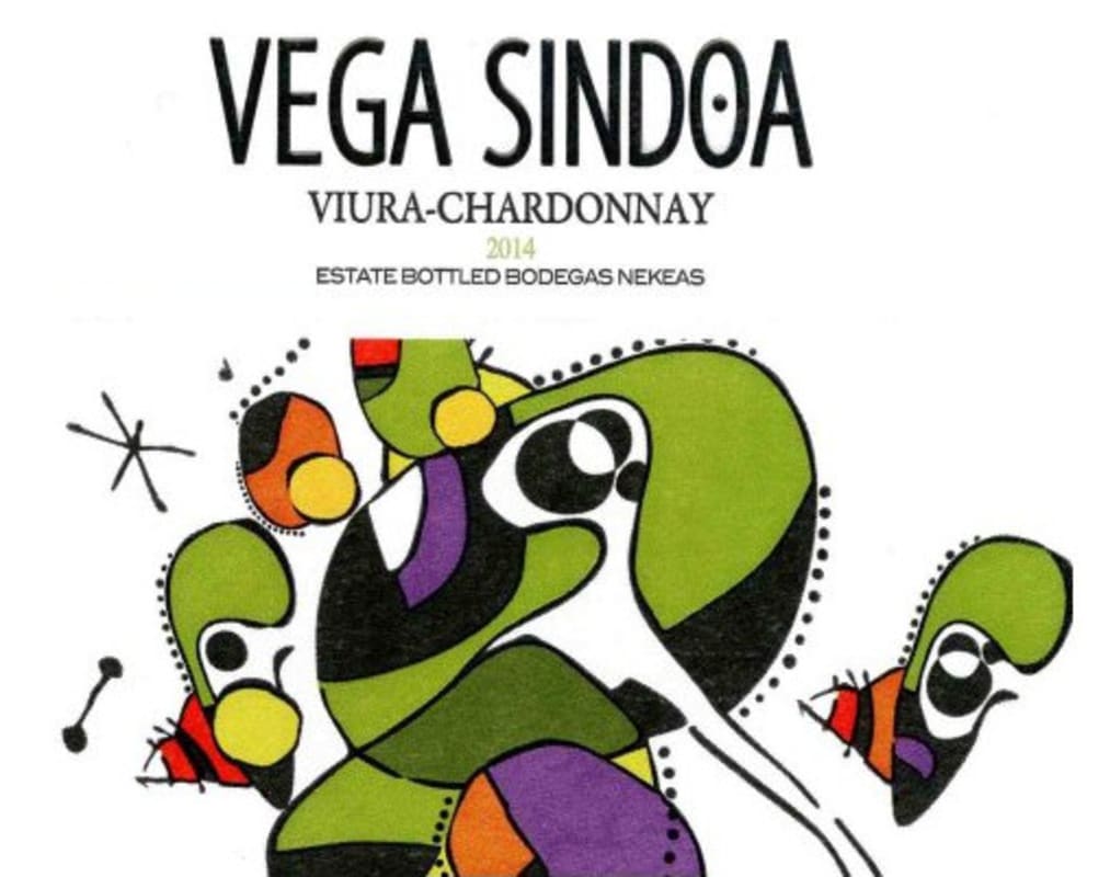 Bodegas Nekeas Vega Sindoa Viura Chardonnay 2014 Front Label