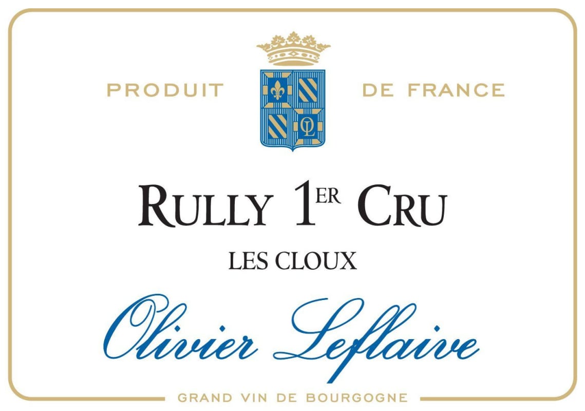 Olivier Leflaive Rully Les Cloux Premier Cru 2014 Front Label