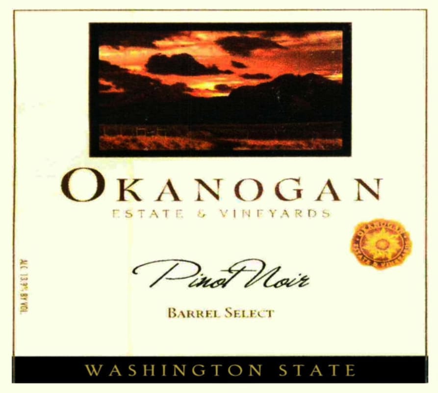 Okanogan Estate & Vineyards Pinot Noir 2007 Front Label