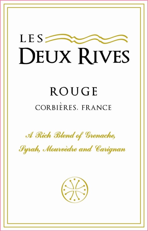 Val d'Orbieu Corbieres Les Deux Rives Rouge 2014 Front Label