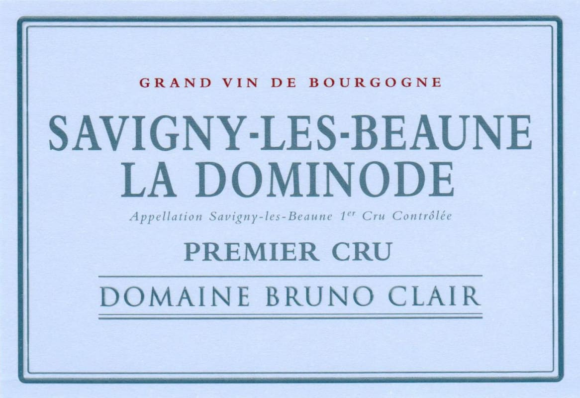 Bruno Clair Savigny les Beaune Dominodes 2014 Front Label