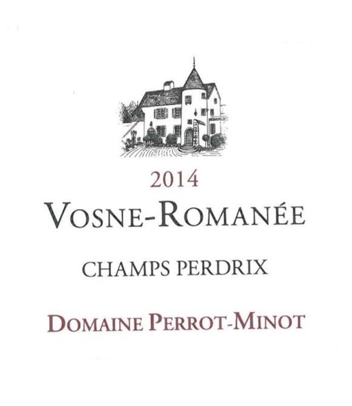 Domaine Perrot-Minot Vosne-Romanee Champs Perdrix 2014 Front Label