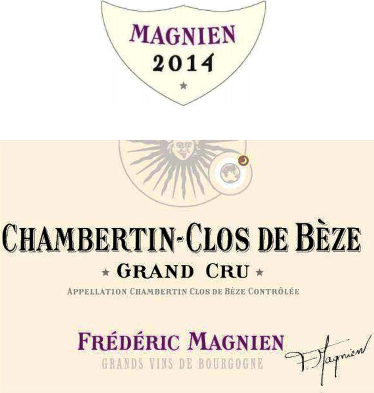 Frederic Magnien Chambertin-Clos de Beze Grand Cru 2014 Front Label