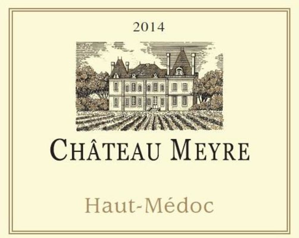 Chateau Meyre Haut Medoc 2014 Front Label