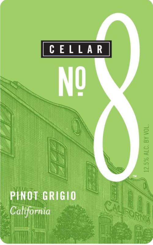 Cellar No. 8 Pinot Grigio 2013 Front Label