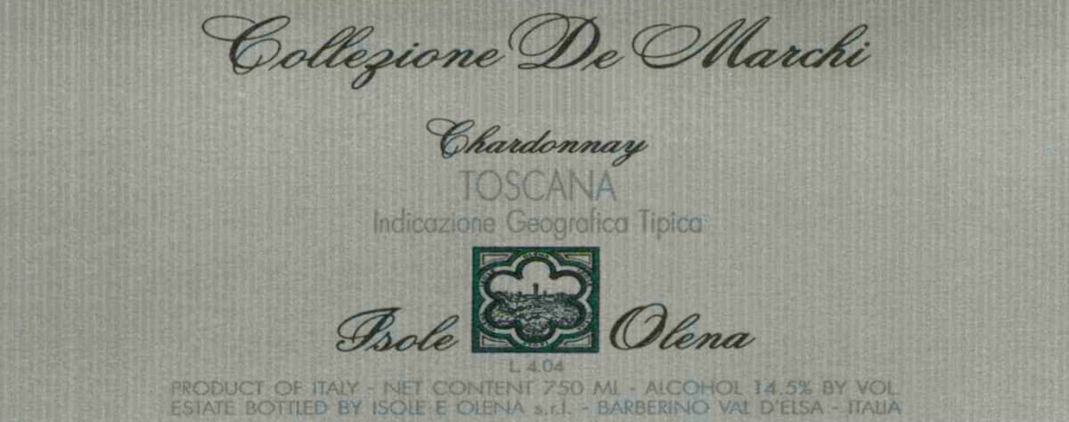 Isole e Olena Collezione de Marchi Chardonnay 2014 Front Label