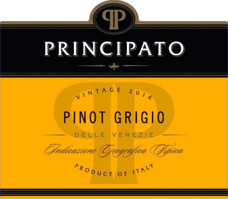 Principato Pinot Grigio 2014 Front Label