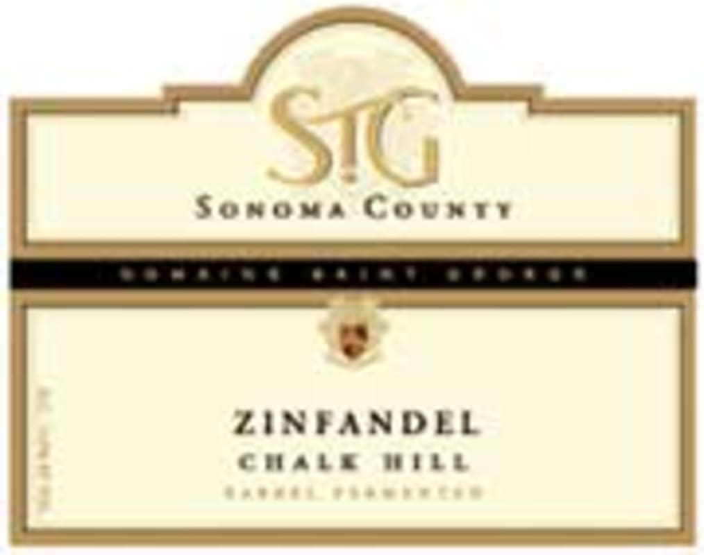Dom. St. George STG Chalk Hill Zinfandel 1999 Front Label