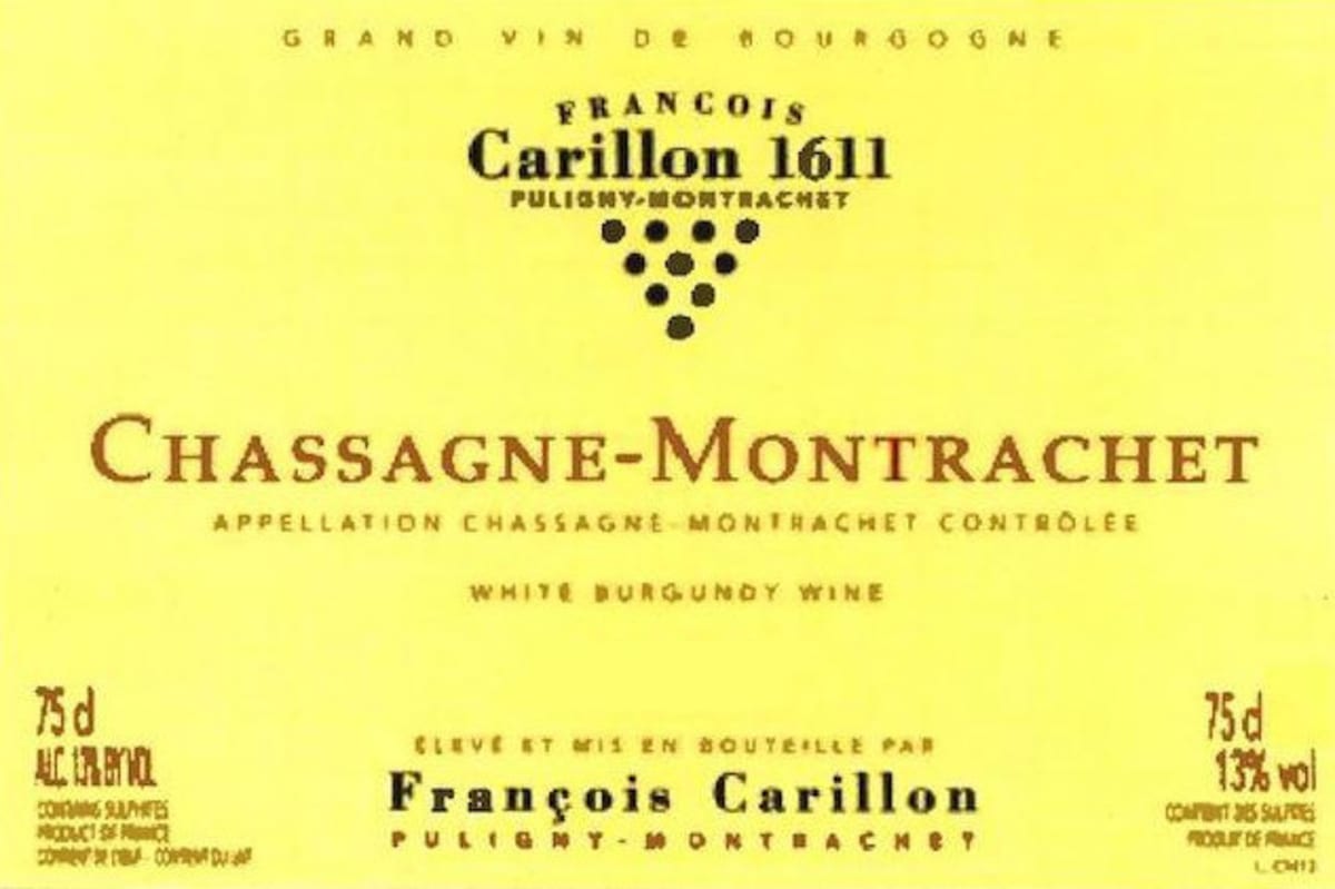 Francois Carillon Chassagne-Montrachet 2014 Front Label