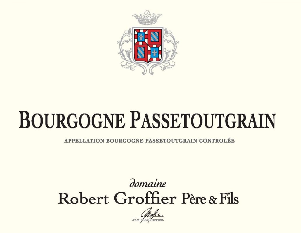 Domaine Robert Groffier Bourgogne Passetoutgrain 2014 Front Label