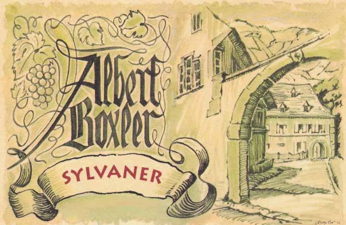 Albert Boxler Old Vines Sylvaner 2014 Front Label
