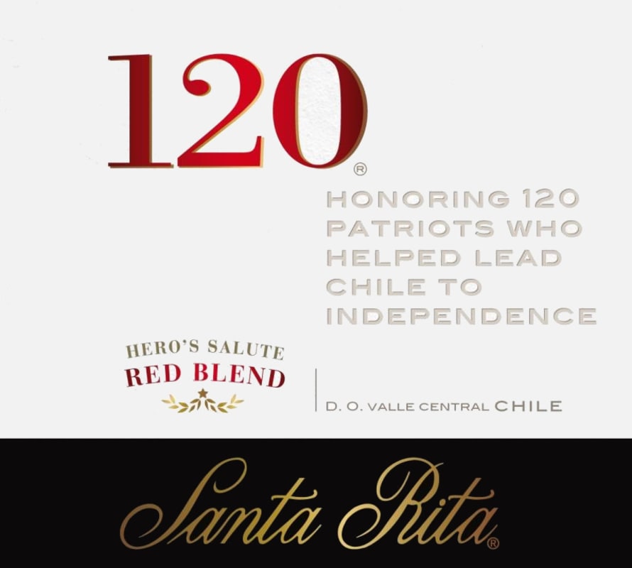 Santa Rita 120 Hero's Salute 2015 Front Label