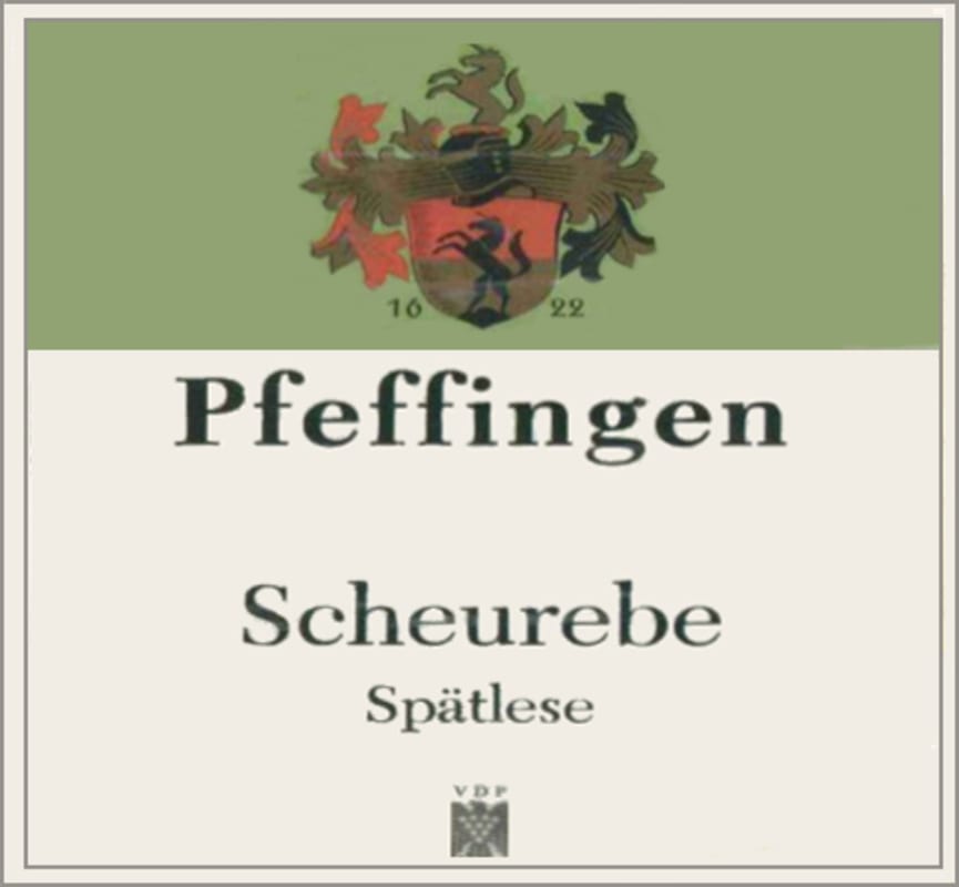 Pfeffingen Ungsteiner Herrenberg Spatlese Scheurebe 2015 Front Label