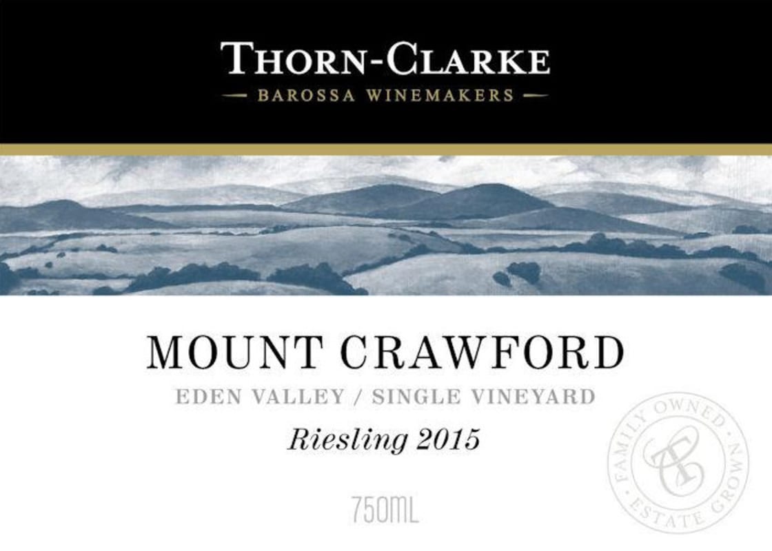 Thorn-Clarke Single Vineyard Mount Crawford 2015 Front Label
