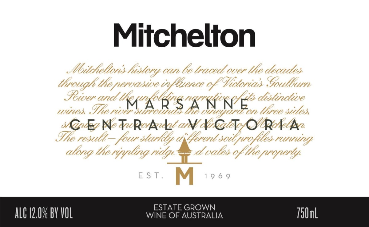 Mitchelton Goulburn Marsanne 2015 Front Label